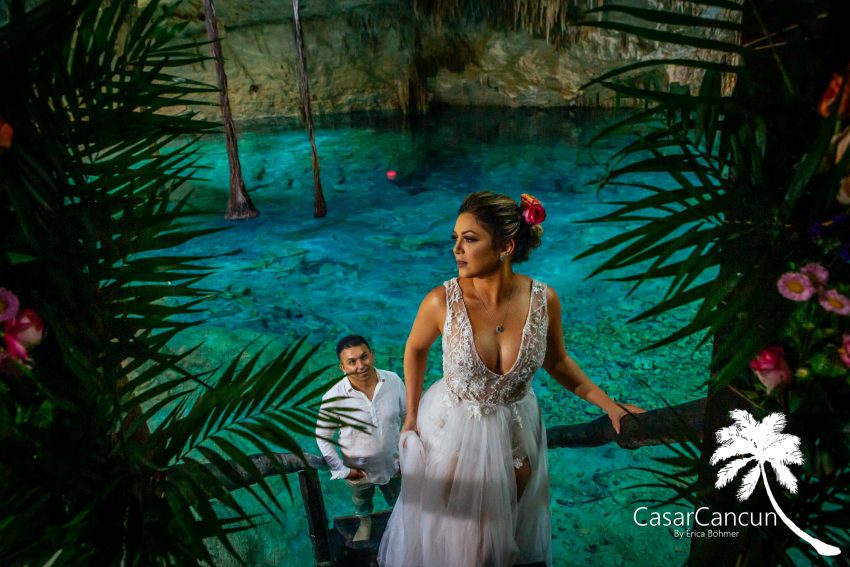Fotografia de Casamento / Casamento em Cancun, Renovação de Votos em Cancun, Cerimonias em Cenotes - Quintana Roo - México / Cancun Wedding